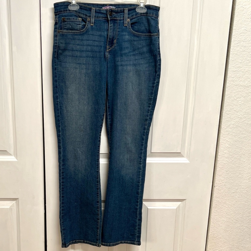 Levi's Dark Blue Boot Cut 5 Pocket Jeans size 10